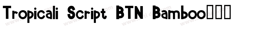 Tropicali Script BTN Bamboo字体转换